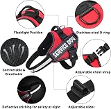 Belababy Soft No Pull Dog Harness X Small Reflective Red Adjustable Chest Vest view 3