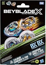 Beyblade X Calibur Samurai 6-70M BX & Obsidian Shell 3-85S BX Dual Pack view 3