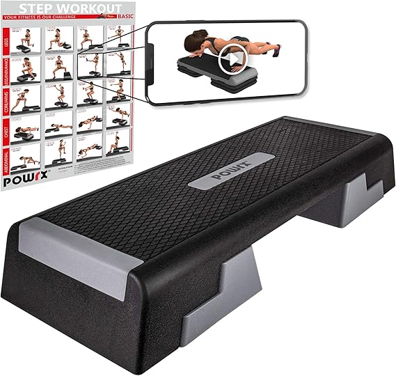 POWRX - Step para Fitness y Aerobic (Altura Regulable): Amazon.es ...