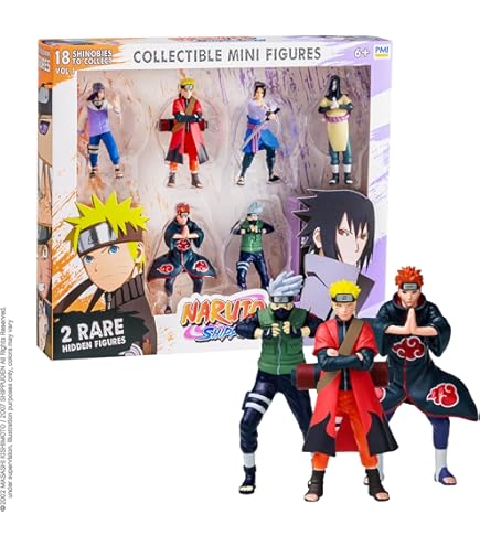 Amazon.com: ガシャポンNARUTO -ナルト- 疾風伝ナルト疾風根付全5種