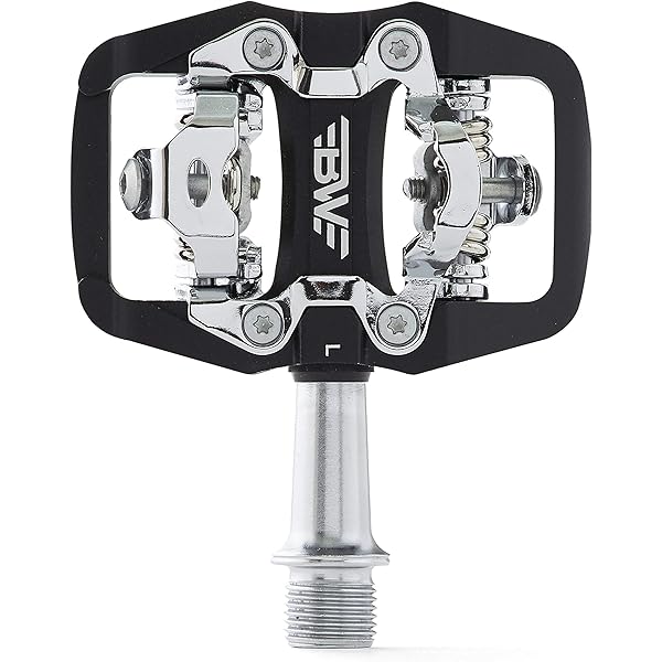 Amazon Com Bw Usa Rock Garden Flat Pedal Spd Compatible Clipless Mtb Bike Pedals Black Sports Outdoors