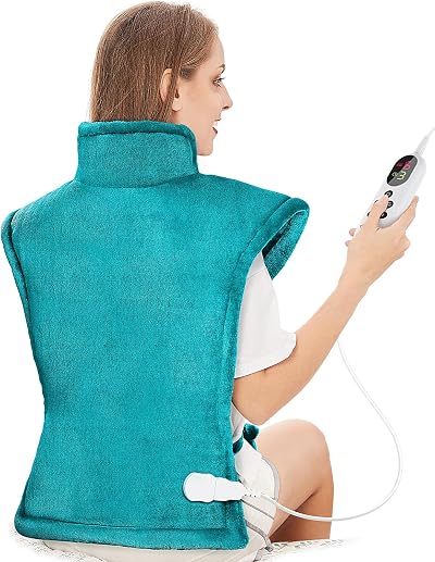 Mia&Coco Comfort Green Electric Heating Pad 60x100cm Back Neck Shoulders 6 Heat