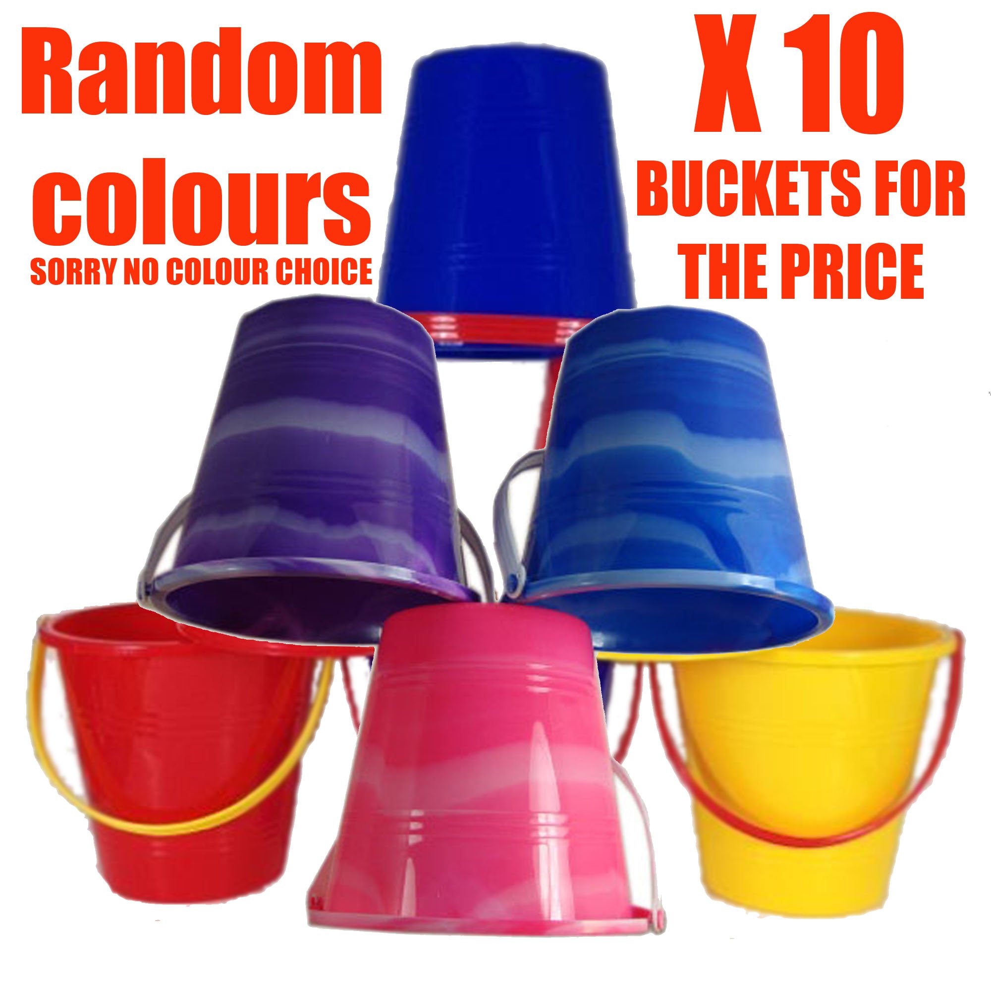 small beach buckets