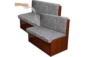 GOSTADY Waterproof RV Dinette Cushion Covers Stretch Printed RV Sofa Seat Slipcovers Replacement Non-Slip Camper Cushion Slipcovers Washable RV Dinette Seat Covers Include 2 Bench Cover & 2 Backrest Cover 07