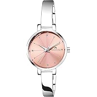 SWISSTONE Analogue Pink Dial Silver Plated Bracelet Women's Wrist Watch