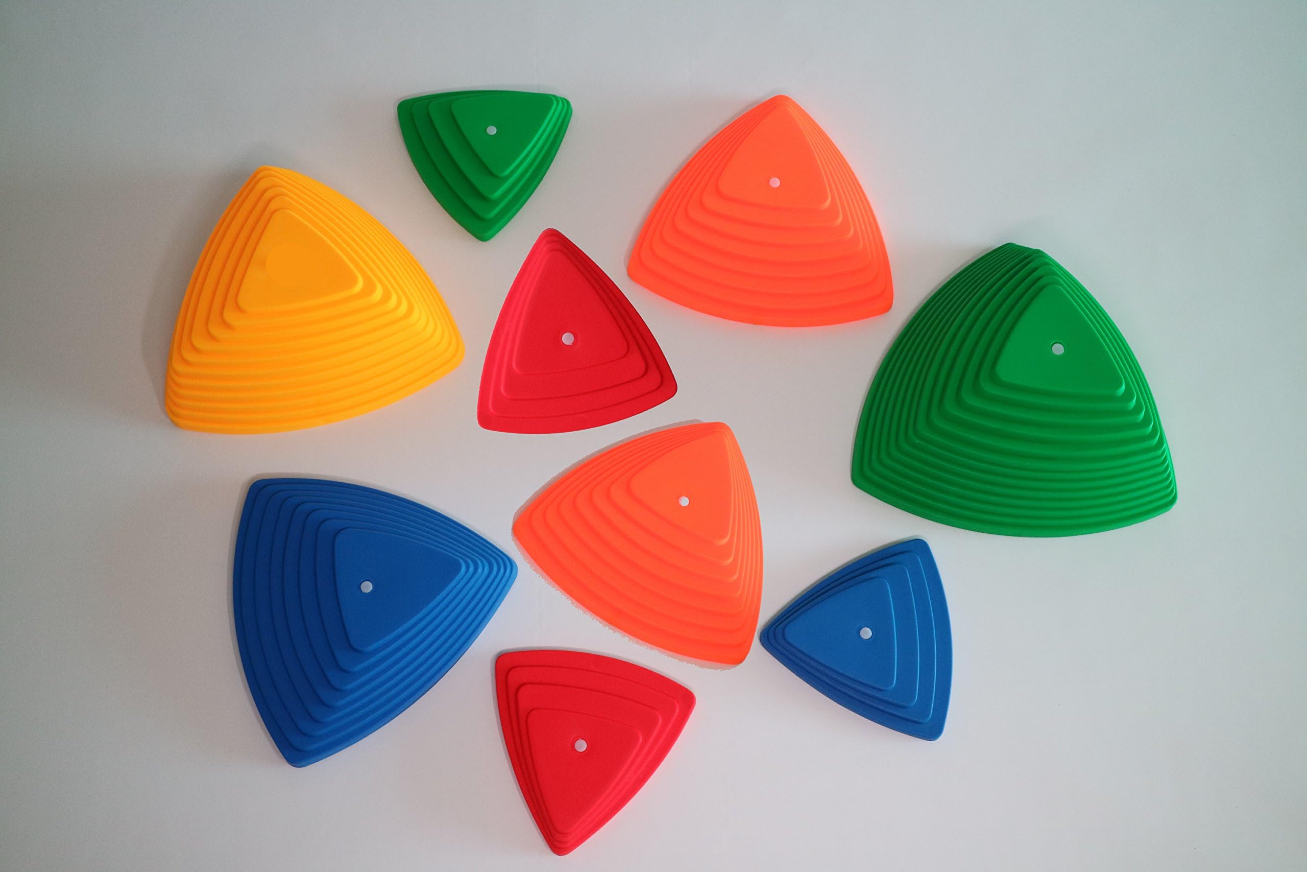 Kids RiverStones Toy Lets Kids Step From Stone to Stone. Includes 9 Stones in 4 different sizes. Develops Coordination, Balance Brain Development, Physical Activity, Obstacle Balance Course