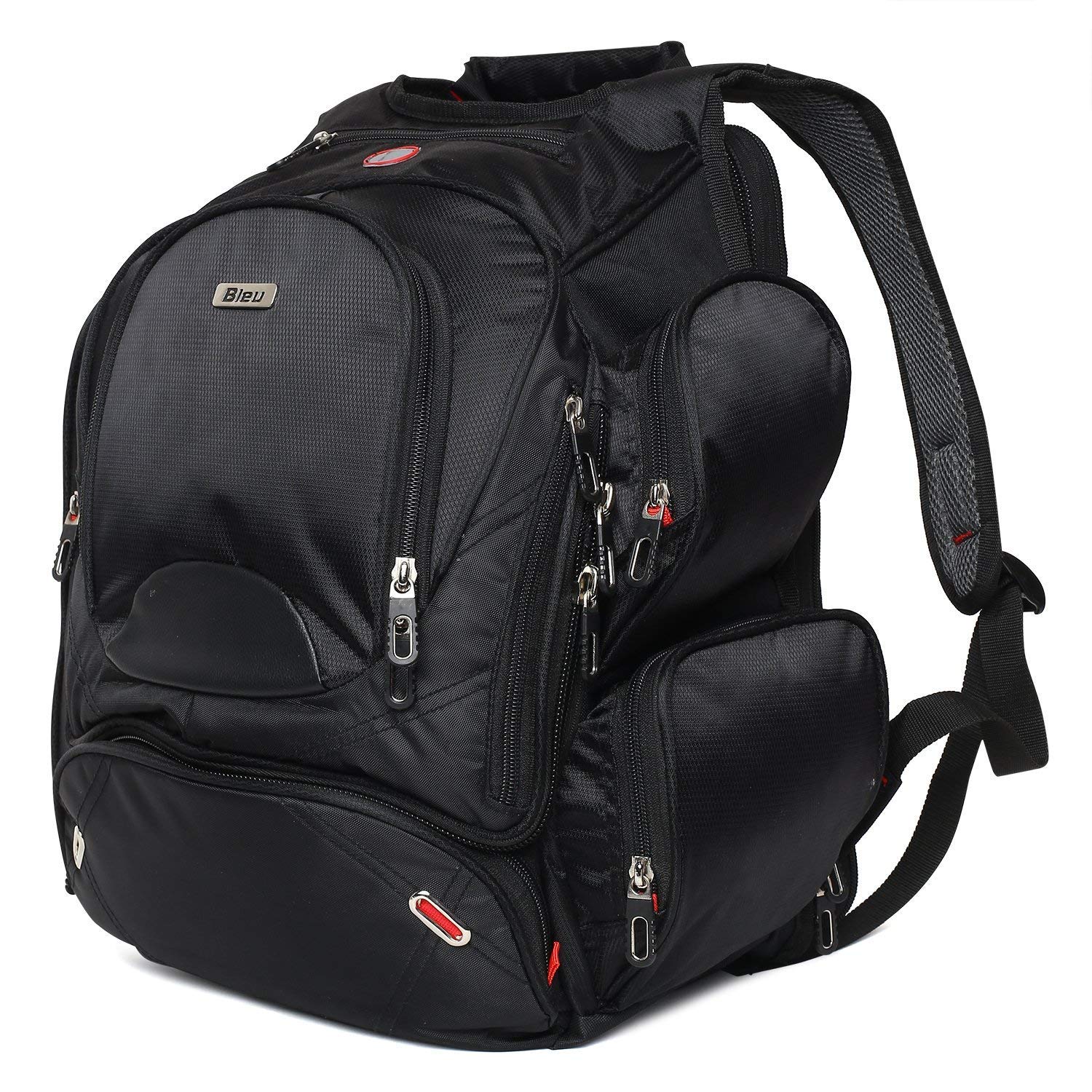 bleu polyester 35 ltr black laptop backpack Matador GlobeRider35 Travel (Black) while dual side pockets provide handy storage for water bottles or umbrellas 35L Backpack Alpha Black w/Cup