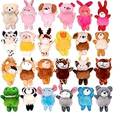 JoyRapt 24 Pack Small Stuffed Animals Bulk Gifts for Kids (2.3/2"-2.5/3.5" Each), Party Favors Toys for Girls, Easter Basket Stuffers, Carnival Prizes, Valentines Party Favors (24PCS)