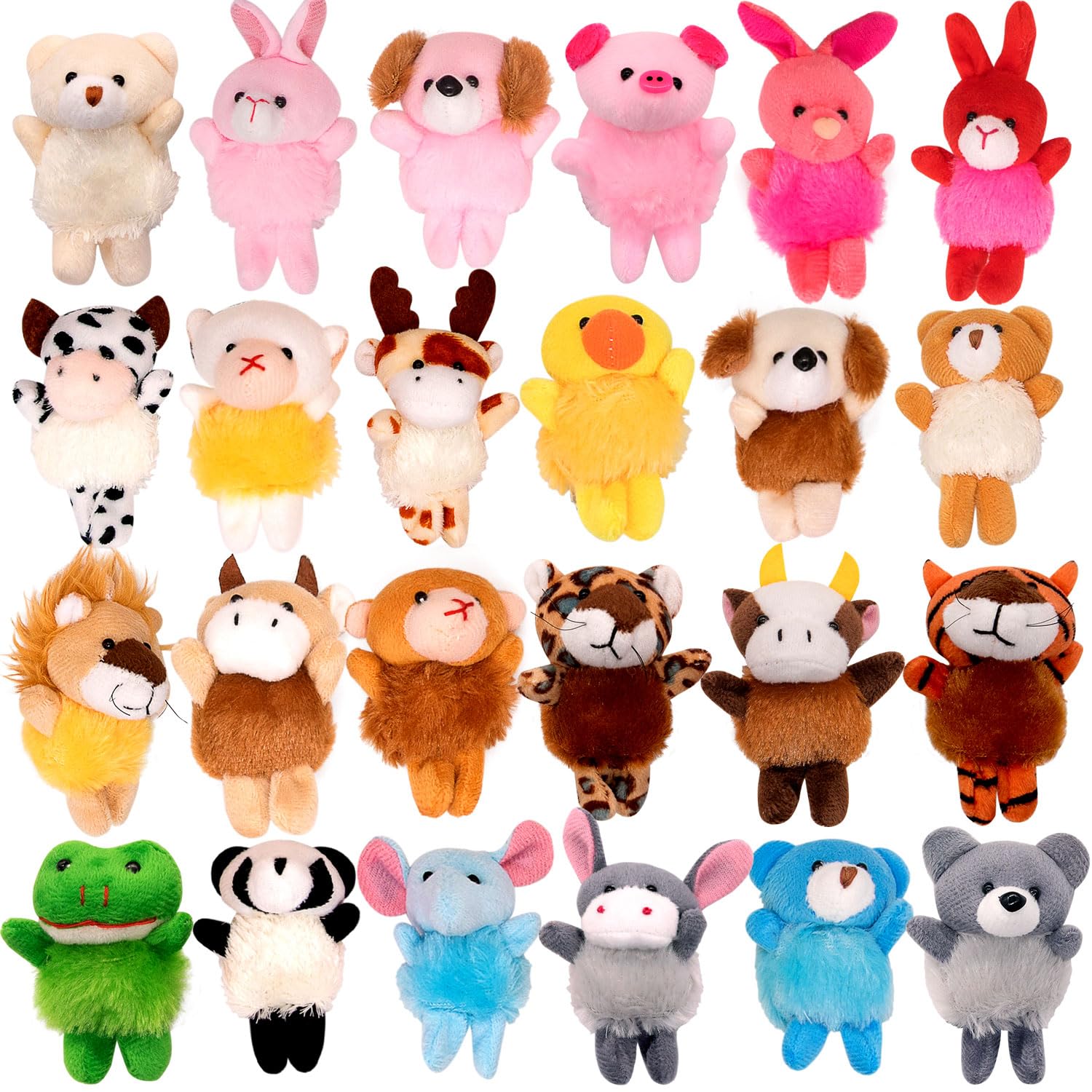 Photo 1 of JoyRapt 24 Pack Small Stuffed Animals Bulk Gifts for Kids (2.3/2"-2.5/3.5" Each), Party Favors Toys for Girls, Easter Basket Stuffers Christmas Stocking Plushies (24PCS)