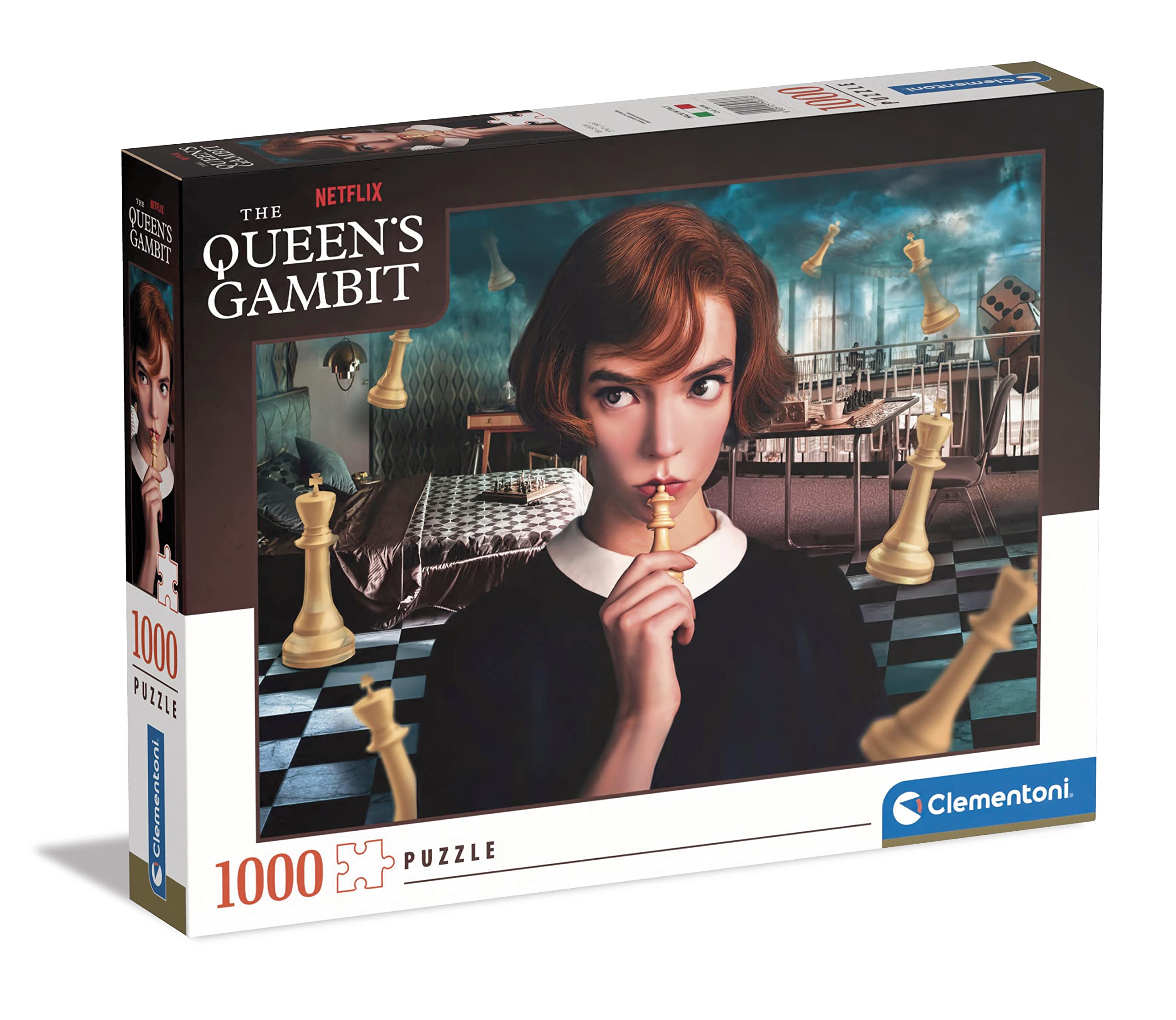 Clementoni - 39698 - Puzzle Queen'S Gambit - Jigsaw Puzzle 1000 Pieces, Jigsaw Puzzle For Adults, Puzzle Netflix - Made In Italy