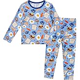 pureborn Baby Toddler Kids Viscose from Bamboo Pajamas Set Pjs 2pcs 18M-8Y