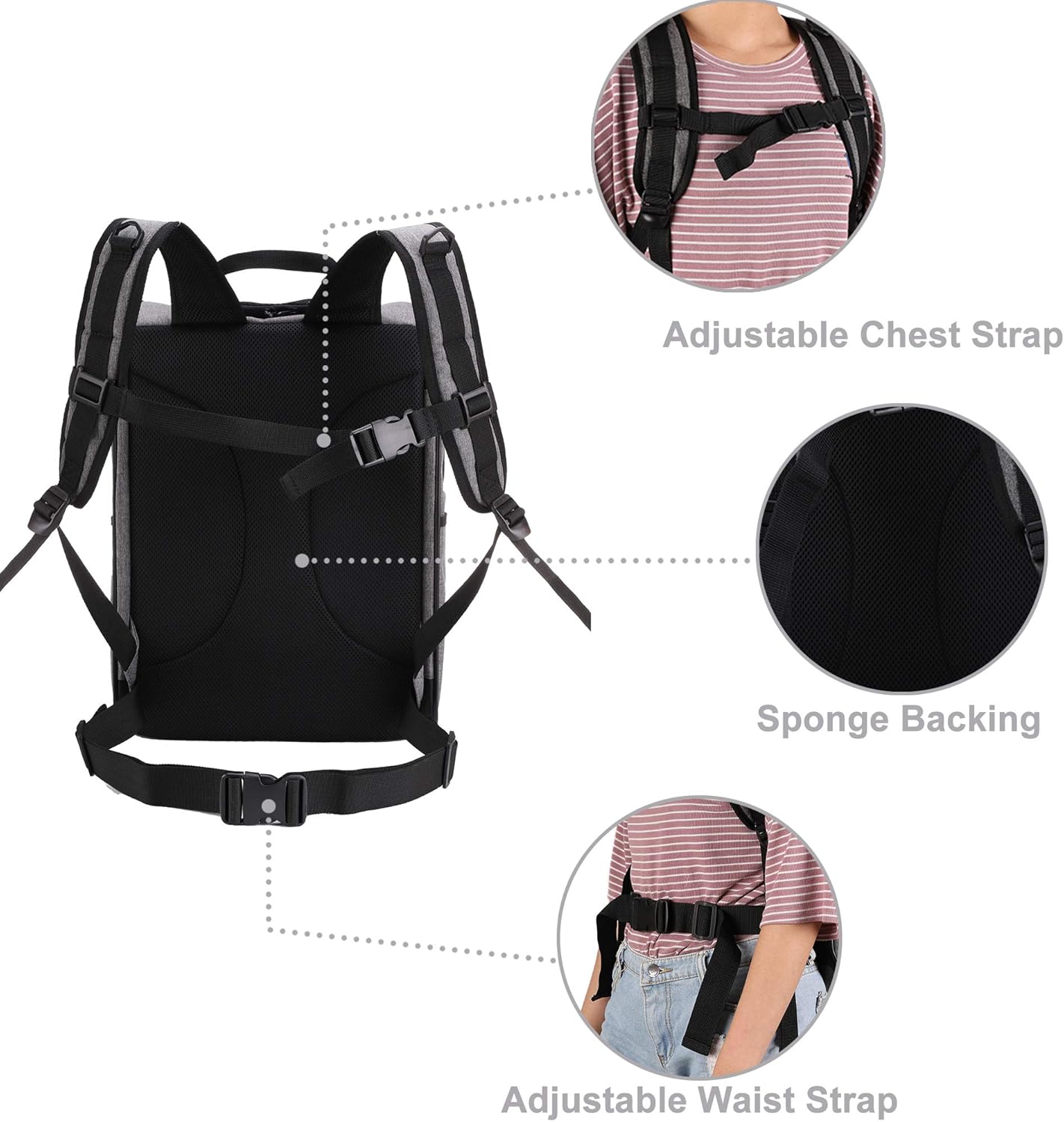 apollo walker Pet Carrier Backpack for Large/Small Cats and Dogs, Puppies, Safety Features and Cushion Back Support | for Travel, Hiking, Outdoor Use (Gray): Pet Supplies
