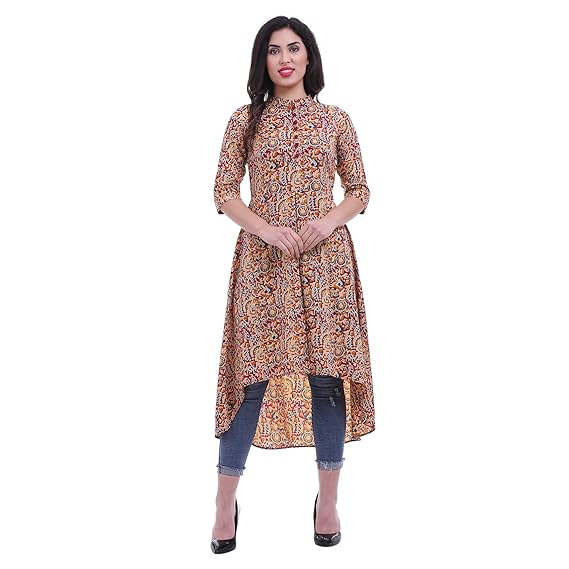 Women's Crepe Pleated Kurta