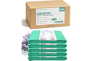 5 Pack Diaper Pail Refill Bags Compatible with Dekor Plus Diaper Pail, 50% Extra Long Refill, Holds Up to 4350 Diapers, Durab
