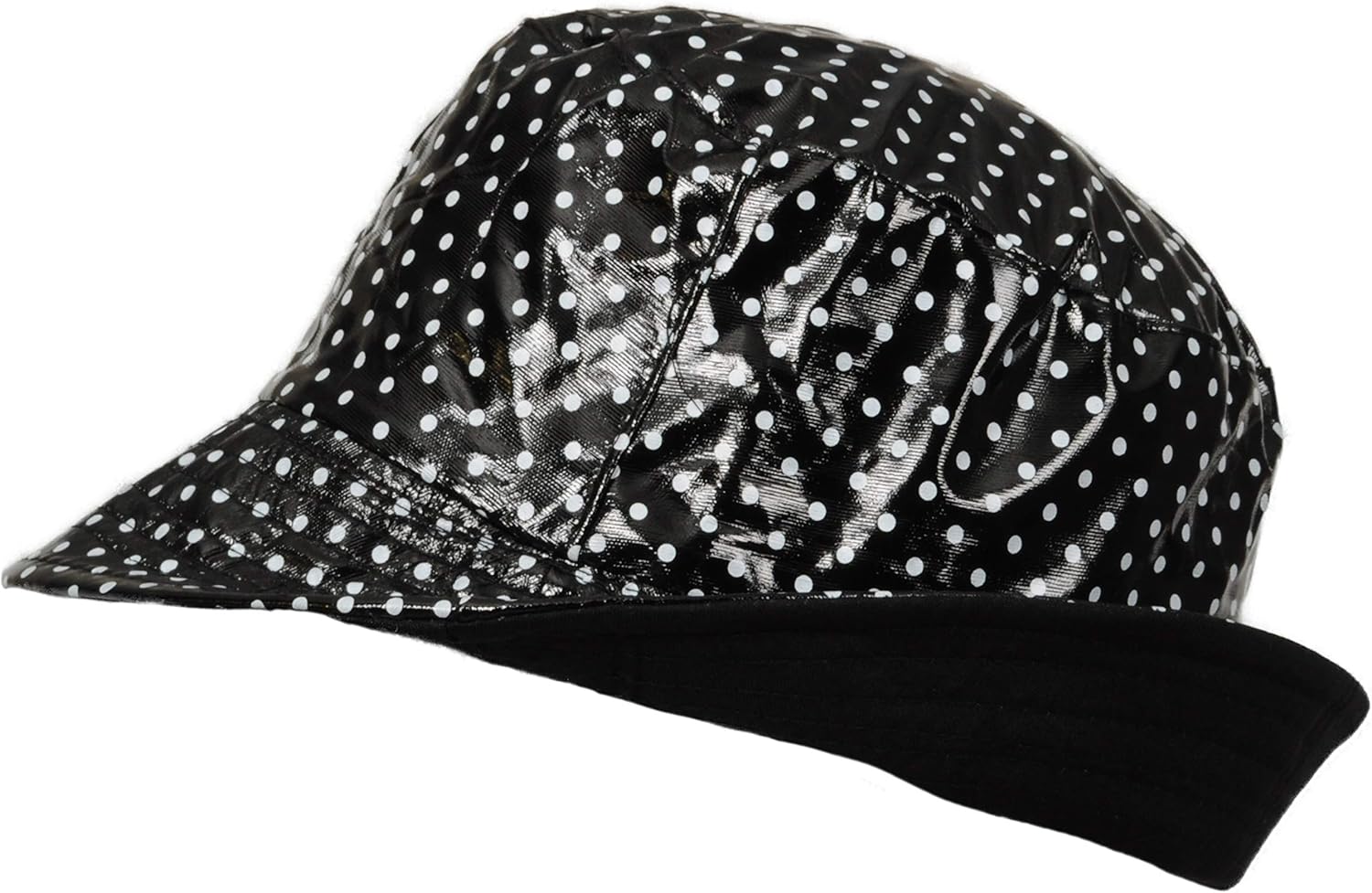 TOUTACOO, Waterproof Vinyl Bucket Rain Hat .Polka Dot - Black at  Women’s Clothing store