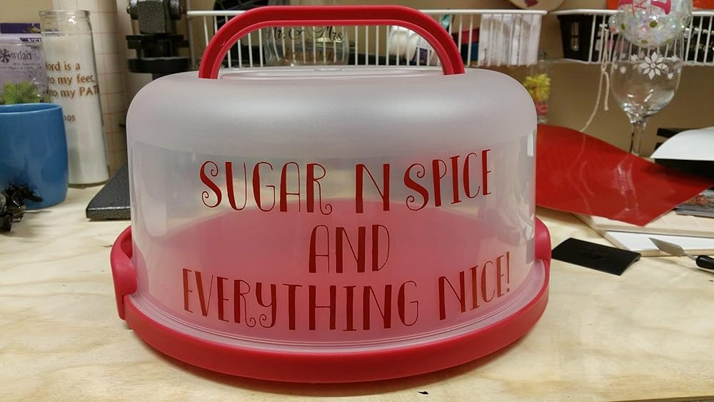 Personalized Cake Carrier Handmade