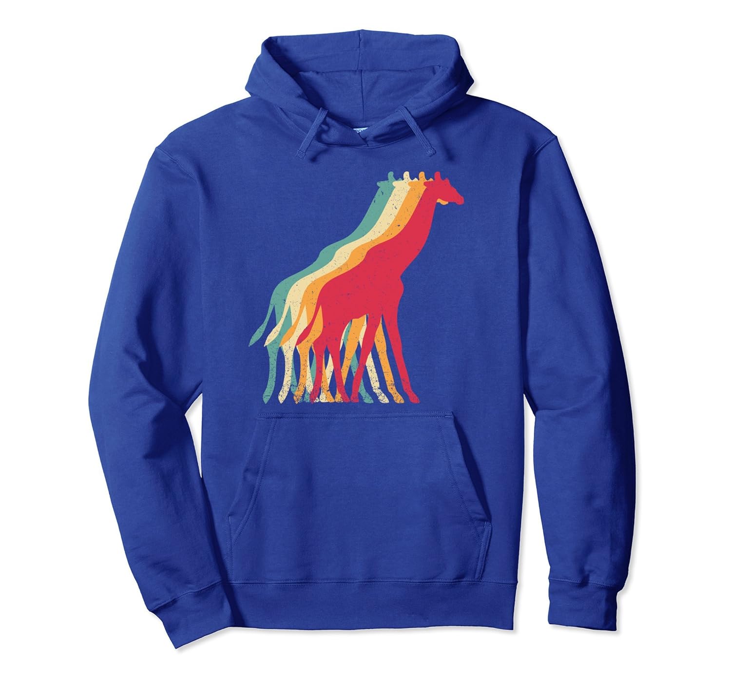 RETRO GIRAFFE HOODIE Vintage African Animal Men Women Kids- TPT