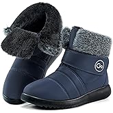 Reimferce Womens Snow Boots for Winter: Comfortable & Warm for All Day Wear - Waterproof Non Slip Booties for Commute Outdoor Walking
