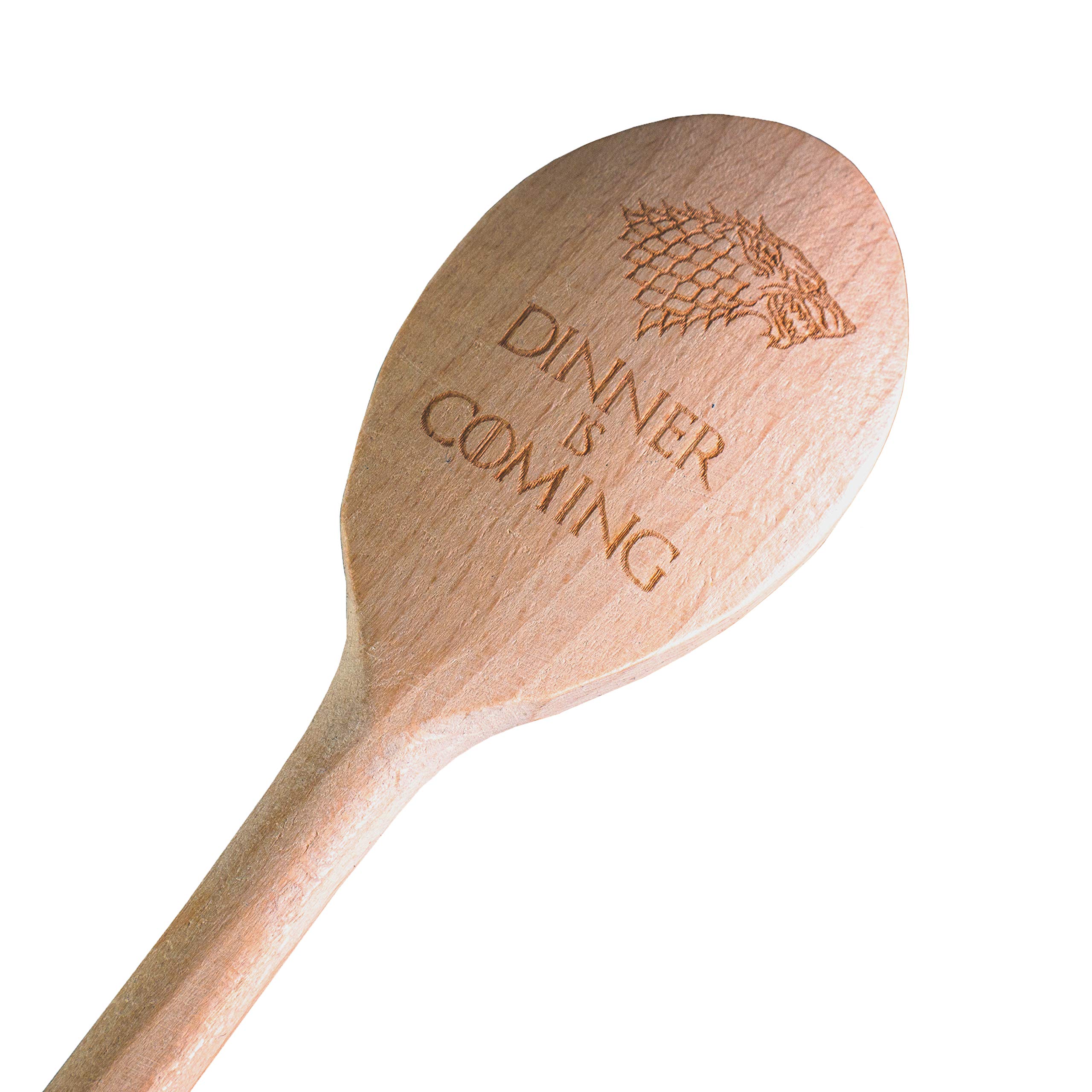 Game of Thrones Inspired House Stark"Dinner is Coming" Wooden Spoon