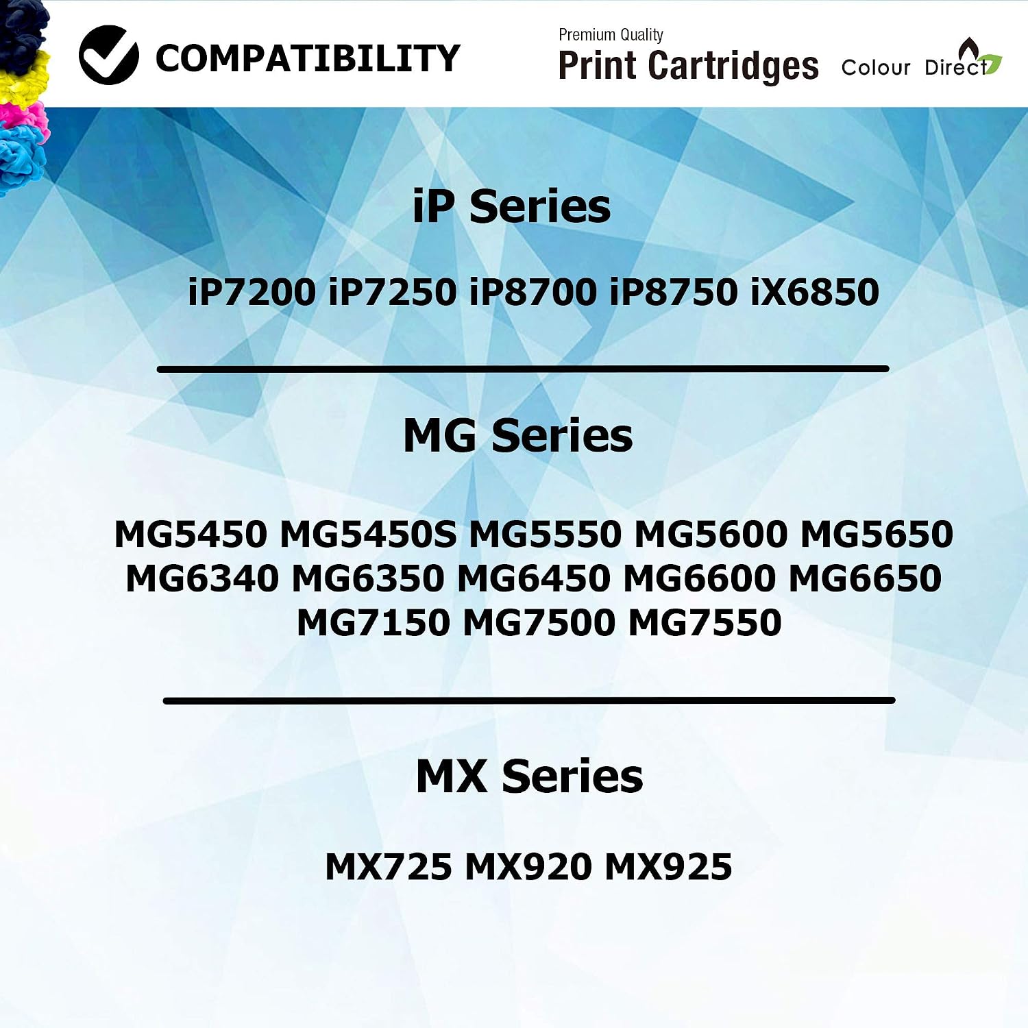 Colour Direct 550XL 551XL Compatible Ink Cartridges for Canon PGI-550 CLI-551 XL for Canon Pixma iP7250 MG5650 MX925 MG6450 iX6850 MG5550 MX920 MX725 iP8750 MG6350 MG5450 MG6650-10 Pack (2 Sets) - Image 4