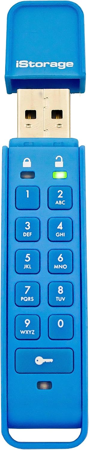 iStorage IS-FL-DAP-DB-32 32GB 256-bit datAshur Personal USB 2.0 secure encrypted flash drive, Black, 32 GB - Image 4