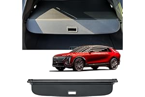AUXKO Retractable Cargo Cover for 2023-2025 Cadillac Lyriq, Trunk Cover Luggage Security Shade Cover for 2024 2025 Cadillac Lyriq Shielding Shade Anti-Peeping Luggage Privacy Screen, Carbon Fiber