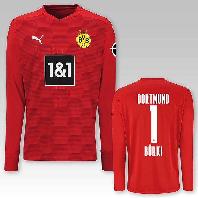 Puma Bvb Goalkeeper Jersey Red Season 2020 21 Amazon De Bekleidung