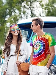 Norme 4 Pieces Halloween Hippie Costume Set Include
