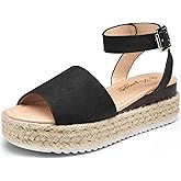 Vepose Women's 400A Platform Wedge Sandals, Summer Espadrilles Sandals with Ankle Strap