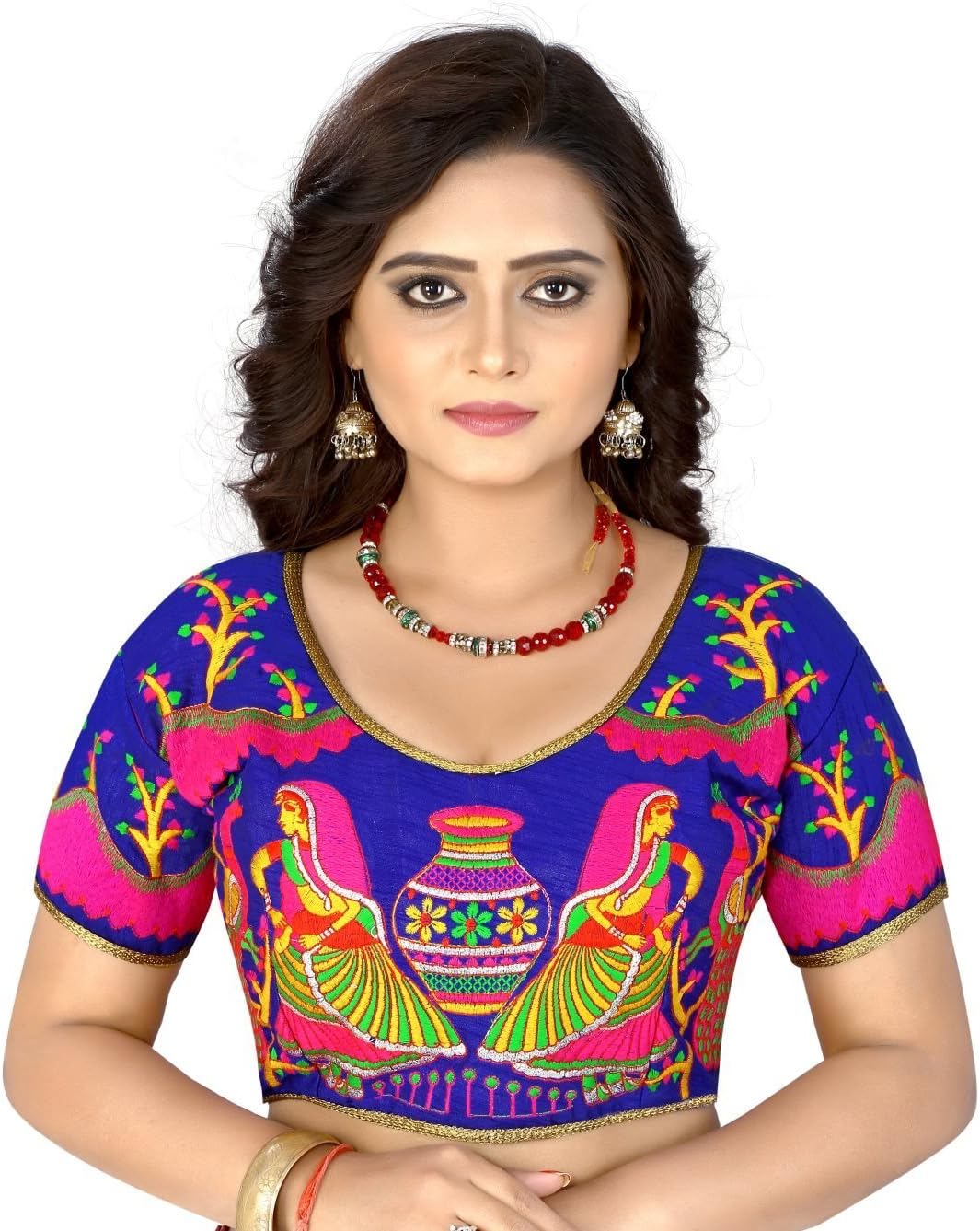 Angel Fashion Trends Indian Pakistani Designer Heavy Banglori Cotton Silk Black Readymade Blouse For Sarees
