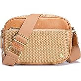 AOCINA Faux Straw Crossbody Bags for Women Summer Purse 2026 RFID Raffia Woven Bag Travel Beach Hawaiian Cruise Essentials