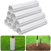 10pcs Tree Guard Protectors,Expandable Tree Trunk Protector,Grow Tubes Around Trunk Bark to Protect Various Size Trees from Weed whackers, Trimmers, and Animals