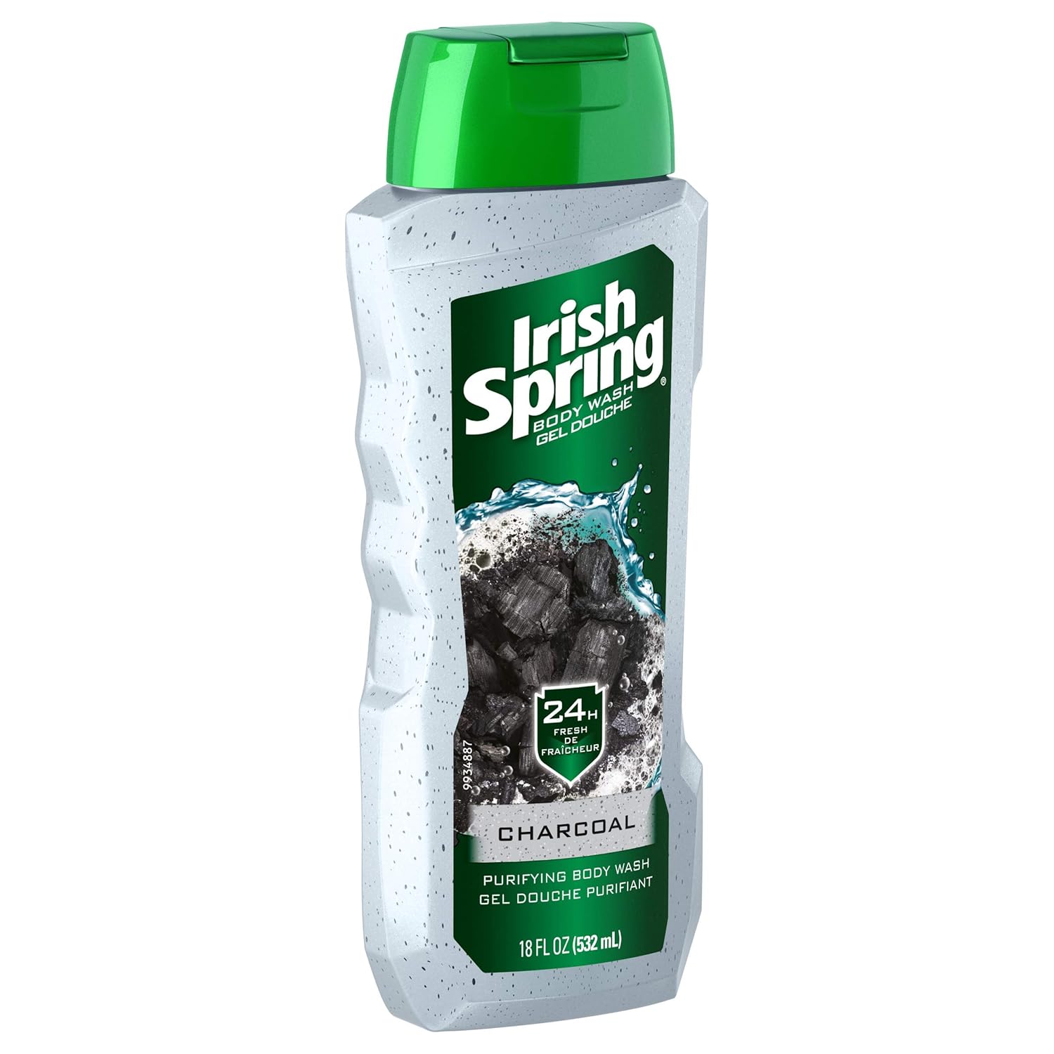 Irish Spring Charcoal Men's Body Wash, Pure Fresh - 18 fluid ounce (6 Pack) : Beauty