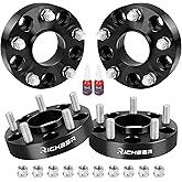 Richeer 5x120mm Hub Centric Wheel Spacers for 2010-2022 Camaro 2008-2019 CTS 2013-2019 XTS 2010-2017 Equinox, 4 PCS 1 inch 5x120 Wheel Spacer with 14x1.5 Studs & 66.9mm Center Bore
