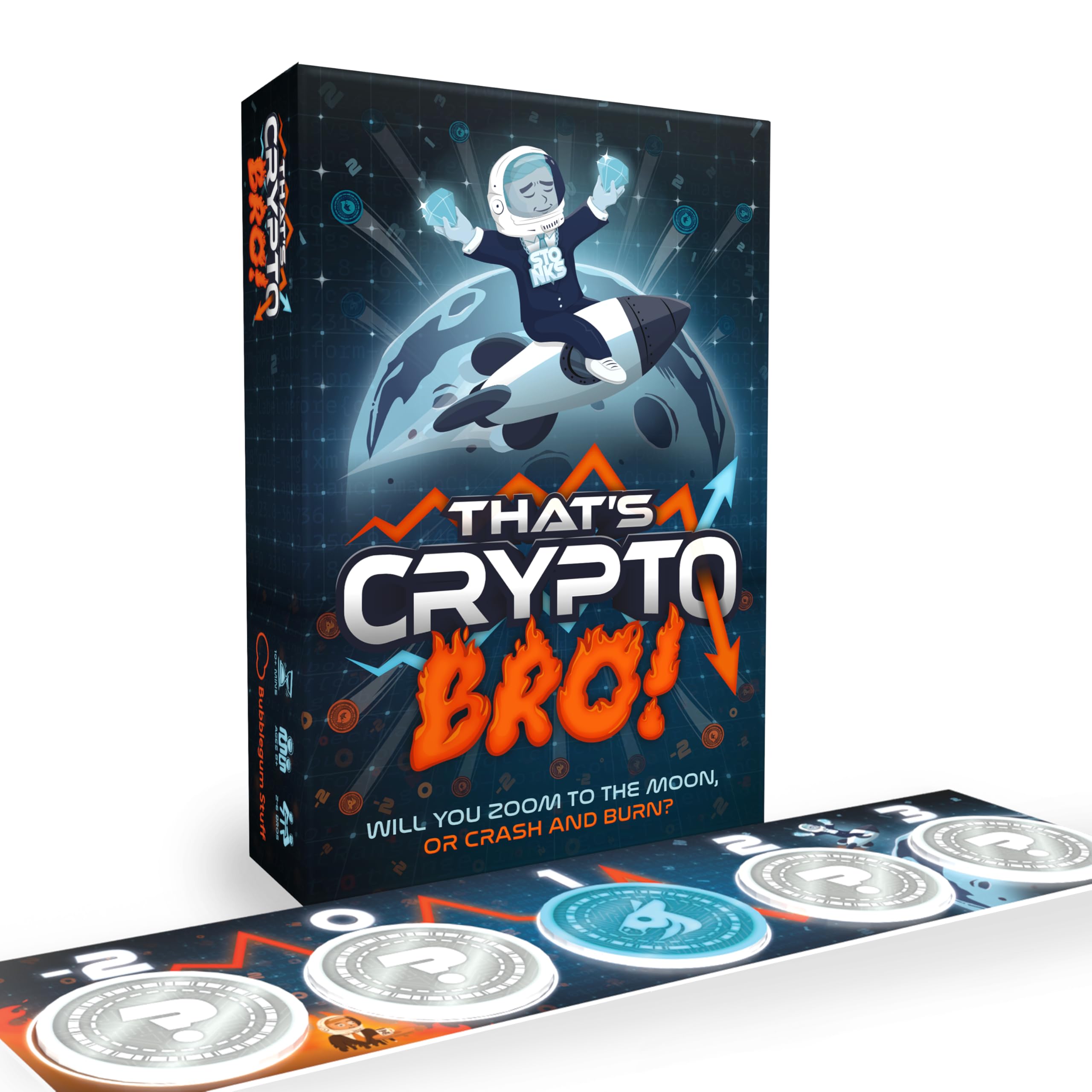 Bubblegum Stuff - That’s Crypto Bro Card Game - Crypto Trading Card Game - Collect Coins and Manipulate the Market - Playing Cards, Board Games, Family Games, Travel Games, 10+ years