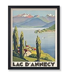 Poster Master Vintage Travel Poster - Retro Lake