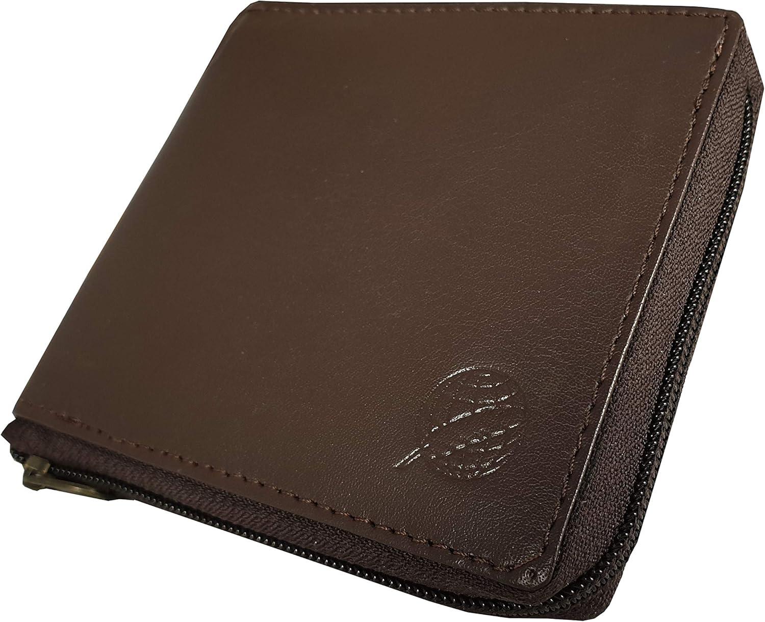 Roamlite Zip Around Men's Designer Wallet, Zipped Up Real Leather with