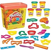 Play-Doh Fun Tub Set, 19 Accessories & Reusable Storage Container, Preschool Toys, Kids Arts & Crafts, Ages 3+ (鶹 Exclus