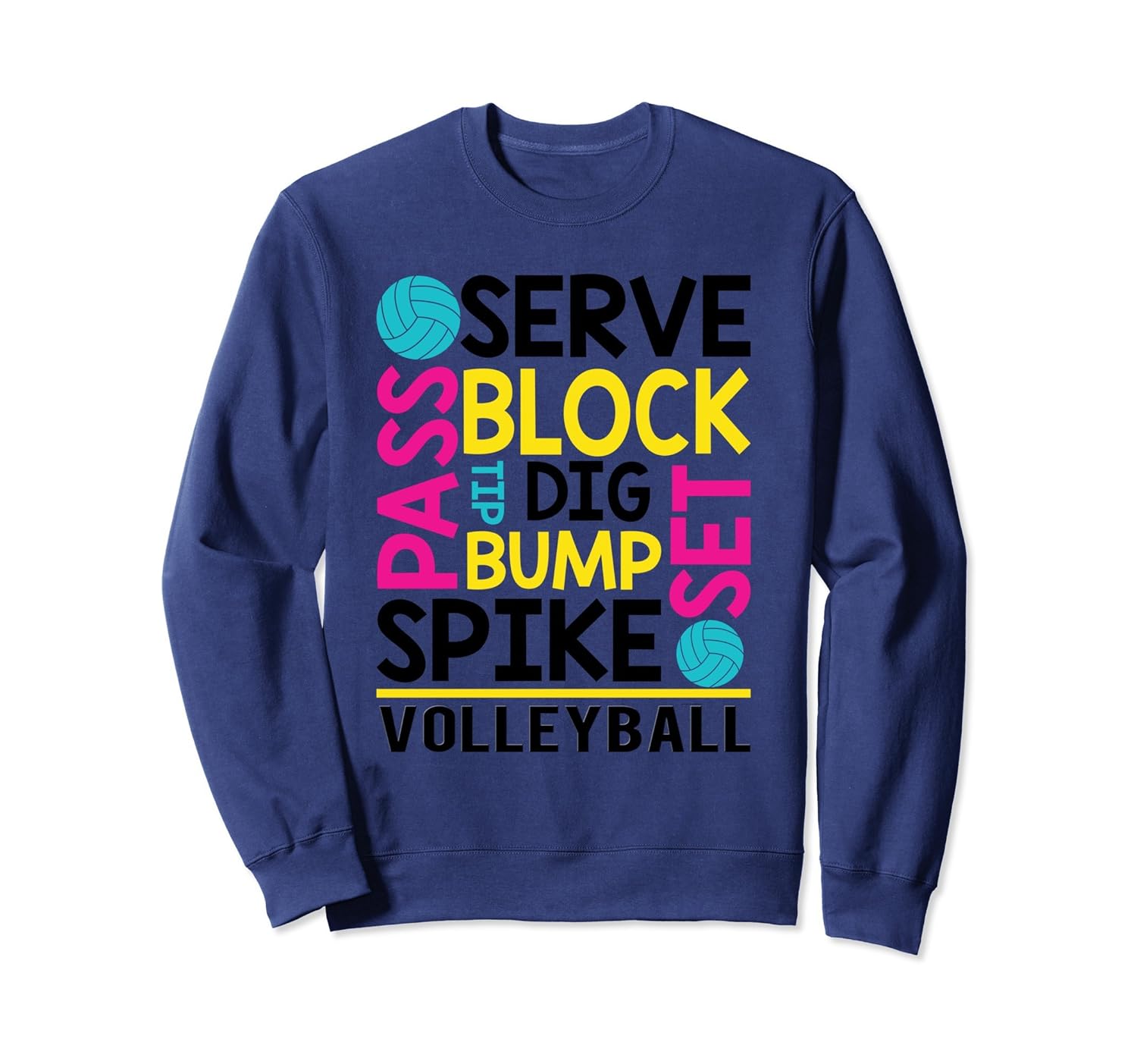 Awesome Volleyball Sweatshirt Volleyball Lover Sweatshirtln Lntee