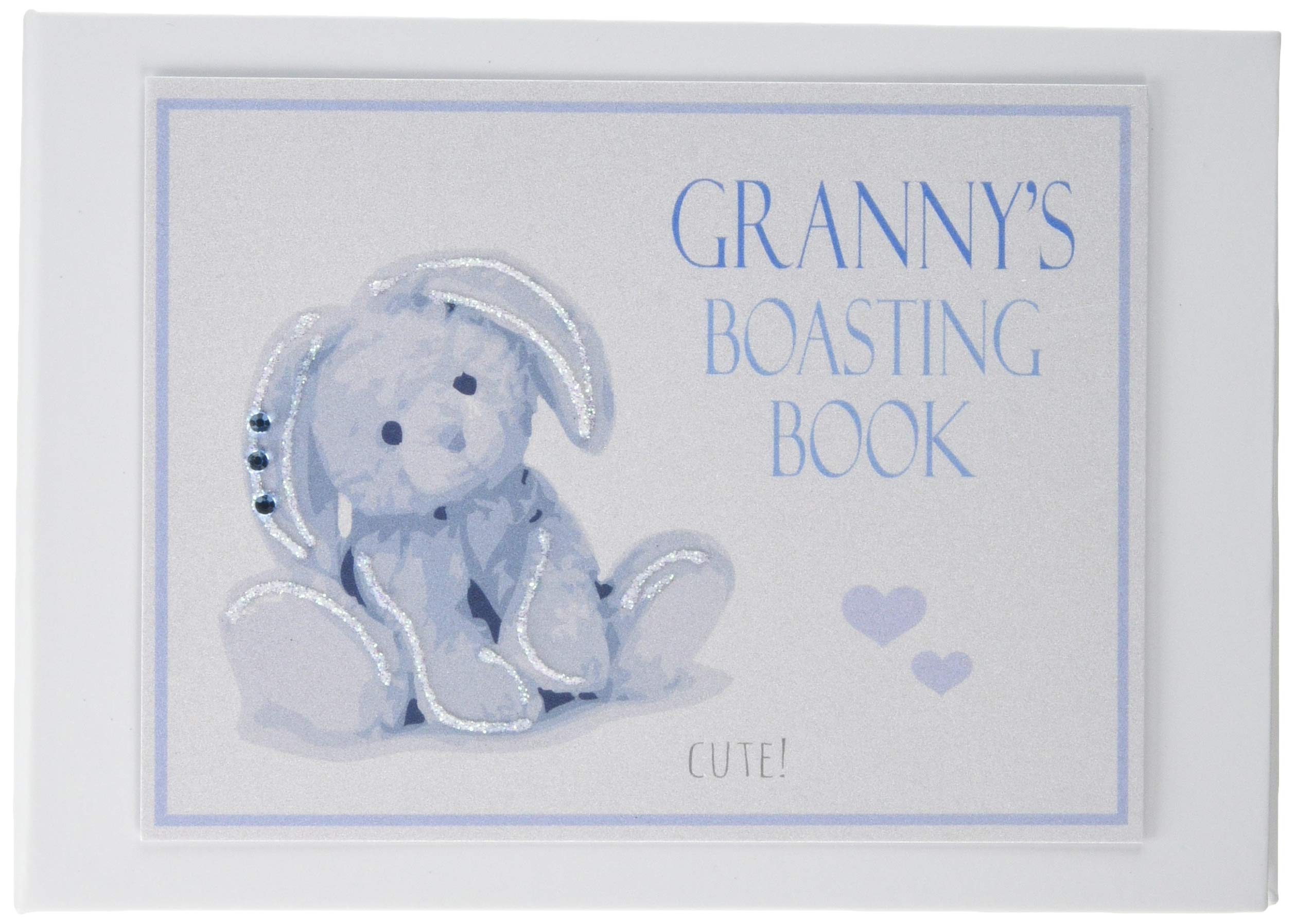 White Cotton Cards Blue Granny's Boasting Book, Photo Album (NRB1T), of