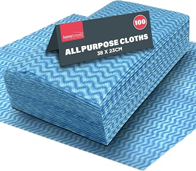 SOL 100 Pack Blue J Cloths 8x23cm All Purpose Disposable Cloths