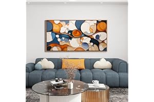 MOFUTINPO Abstract Canvas Wall Art - Colorful Framed Wall Decor for Living Room, Bedroom, Office - Large Modern artwork picture, Bedroom Aesthetic Room Wall Decorations, Oil Painting Wall Art