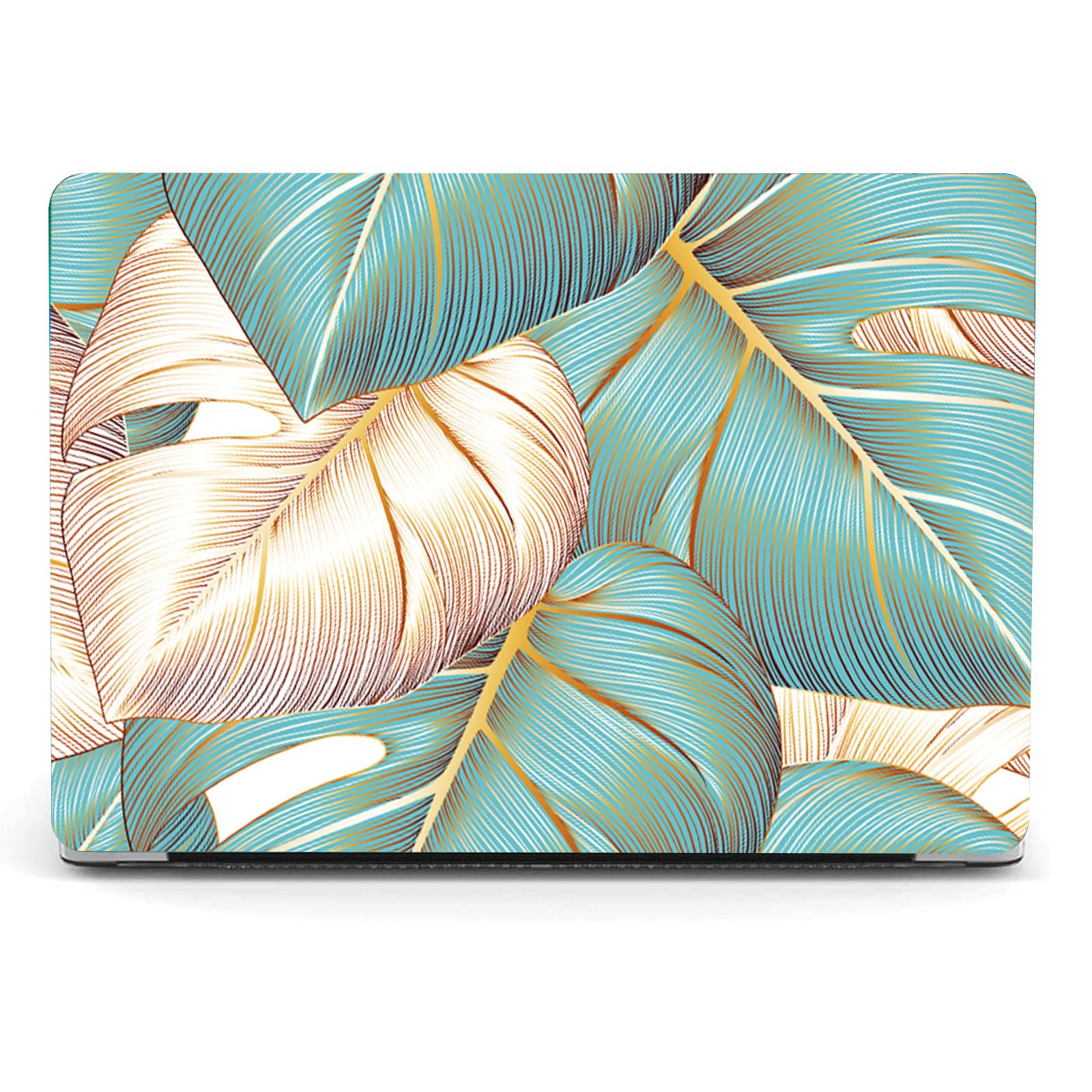 Berkin Arts for MacBook Pro 16 Inch Cover A3403 A3186 A2991 A2780 A2485 (2024-2021) with M4/M3/M2/M1 Pro/Max Chip with Keyboard Cover & Screen Protector Cloisonnism Elegant Tropical Botanicals