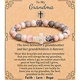 Cross Bracelet for Women Christian Gifts for Daughter Mom Grandma Niece Godmother Religious Baptism Jewelry Birthday Retirement Gifts Beaded Bracelet