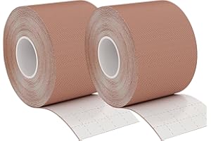 Klyranix Moleskin for Feet - 2" x 15' Flexible Cushioning Moleskin Tape, Ideal for Running, Hiking, and Walking - Easily Cut to Any Size - Dark Skin Color Moleskin for Blisters (2 Rolls)