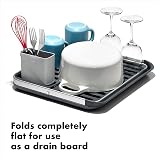 OXO Good Grips Aluminium Fold Flat Dish Rack view 2
