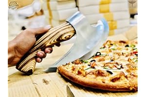 ONLYHANDMADE USA QUALITY Viking Axe, Viking Hatchet Custom Handmade Pizza Cutting Axe with Leather Sheath, Meat Cutting Axe Personalized Gifts, Gifts for Him, in USA (Cognac)