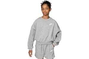 Nike Girls' Sportswear Club Fleece Boxy Crew-Neck Sweatshirt