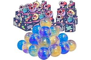 HOLYDECK 24 Pack Valentines Day Gifts for Kids, Galaxy Slime with Greeting Card Box Stress Relief Slime Toy for Kids Girls Boys Valentines Party Favors Valentine's Day Classroom Exchange Prizes Gift Set