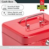 Burg-Wächter CB02R Money 5020 Cash Box Red 8 Inch with Keys view 3